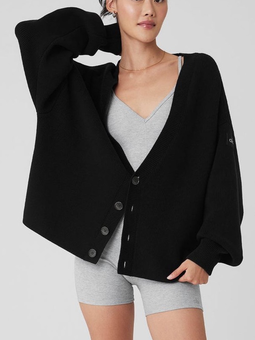 Alo Yoga Scholar cardigan black size small